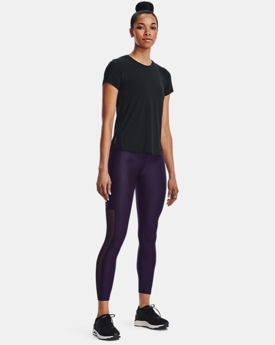 Women's UA Iso-Chill Run Ankle Tights, Purple, pdpMainDesktop image number 2